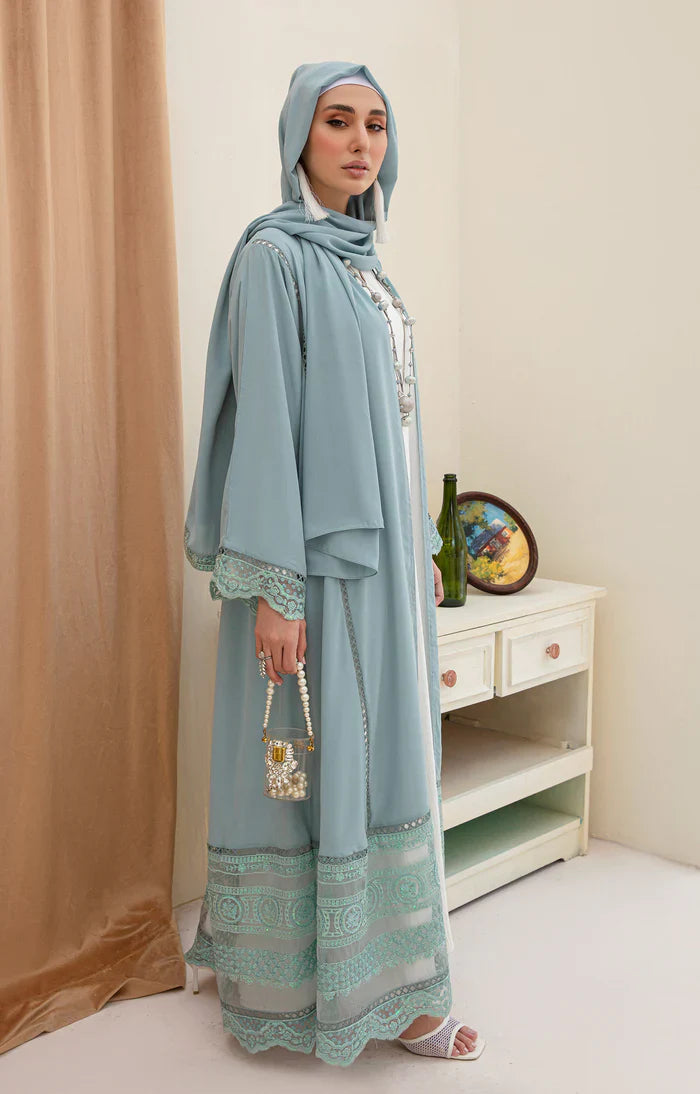 Mauzan Glaze Front Open Abaya