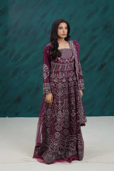 Plum Passion - Farasha Lumiere Formal Stitched