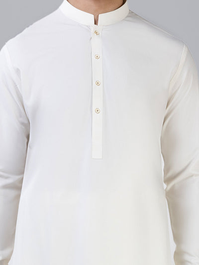 Blended Boski Cream Shalwar Kameez - Panjnad by J. Junaid Jamshed