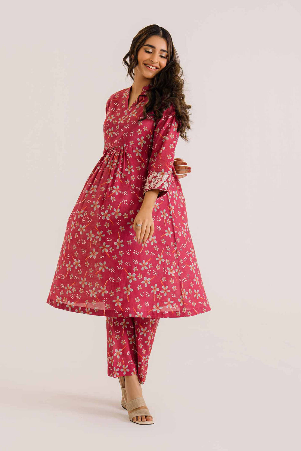 Embroidered Pink 2 Piece Suit - Nishat