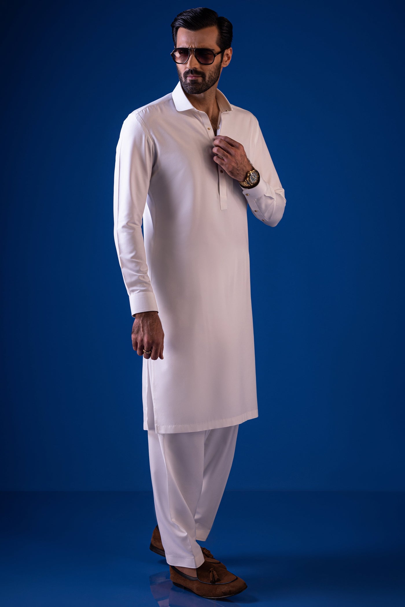 Blended White Shalwar Kameez - Cast & Crew