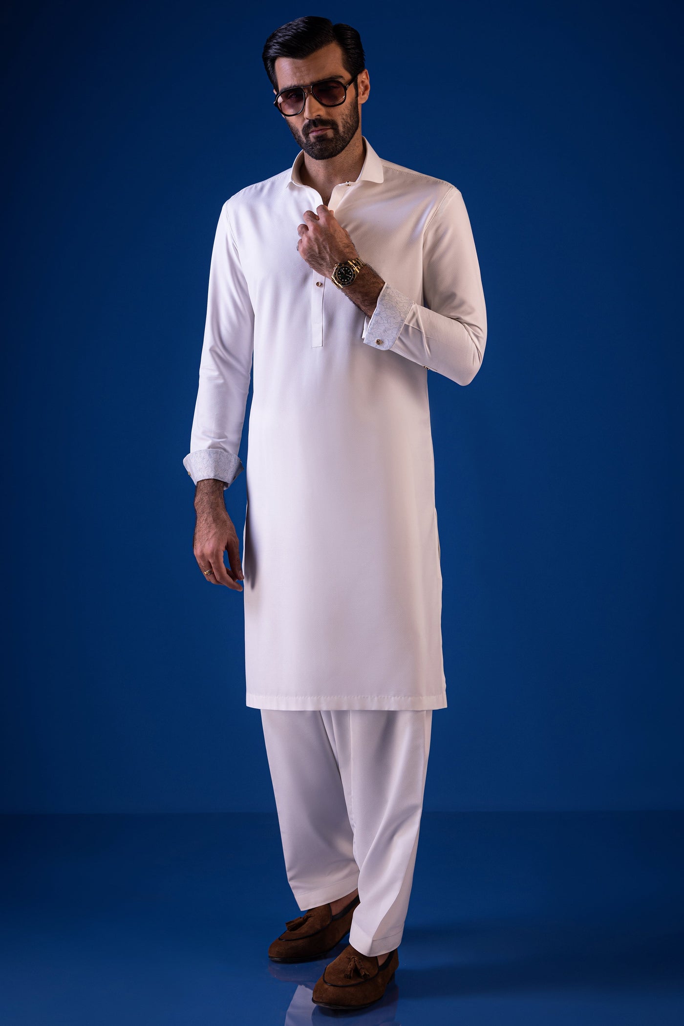 Blended White Shalwar Kameez - Cast & Crew