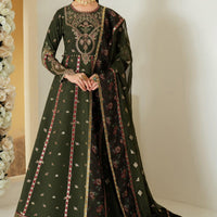 Pine - Alizeh Luxe - Luxury Raw Silk Stitched