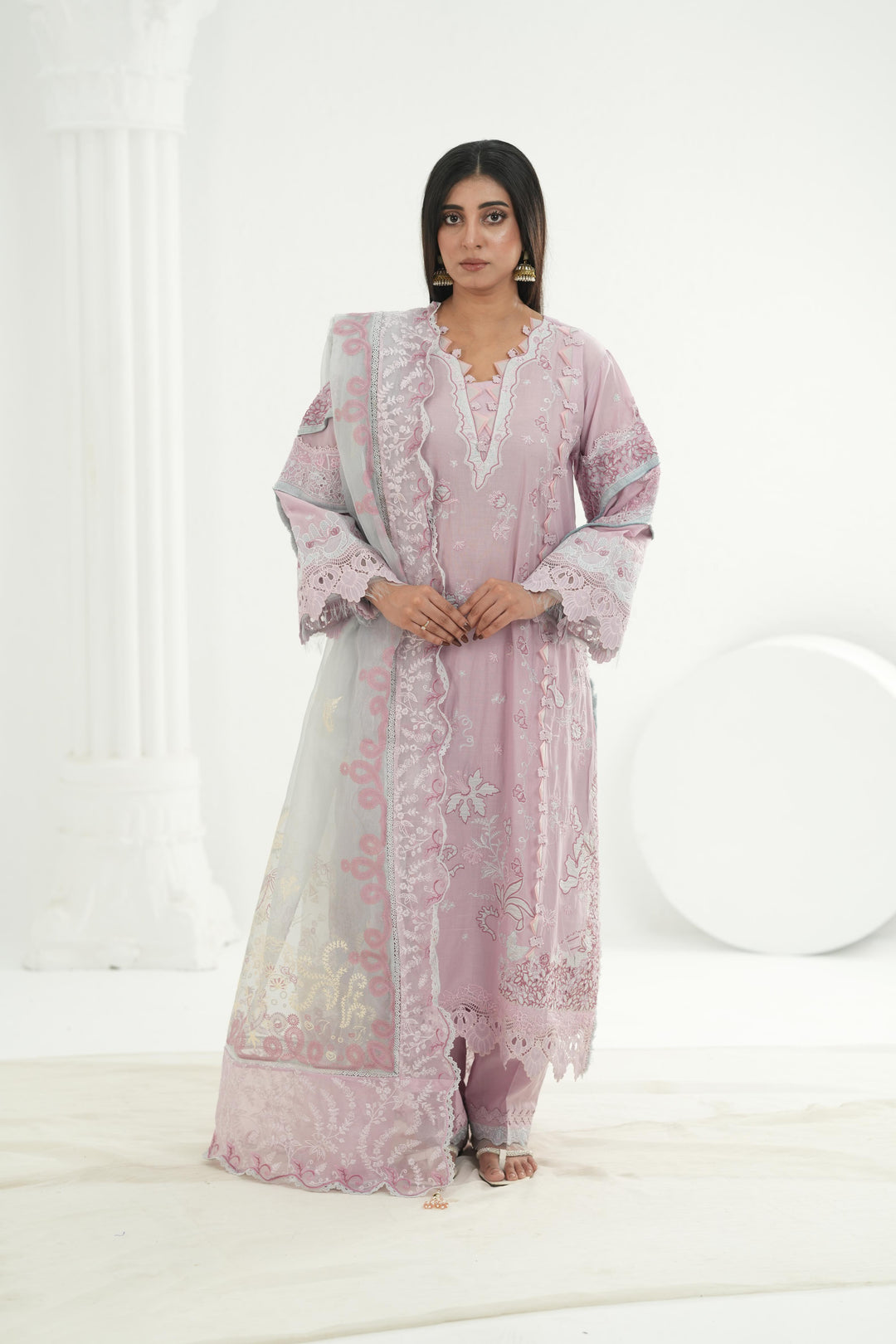 Isane - Qalamkar Festive Lawn '26 Stitched