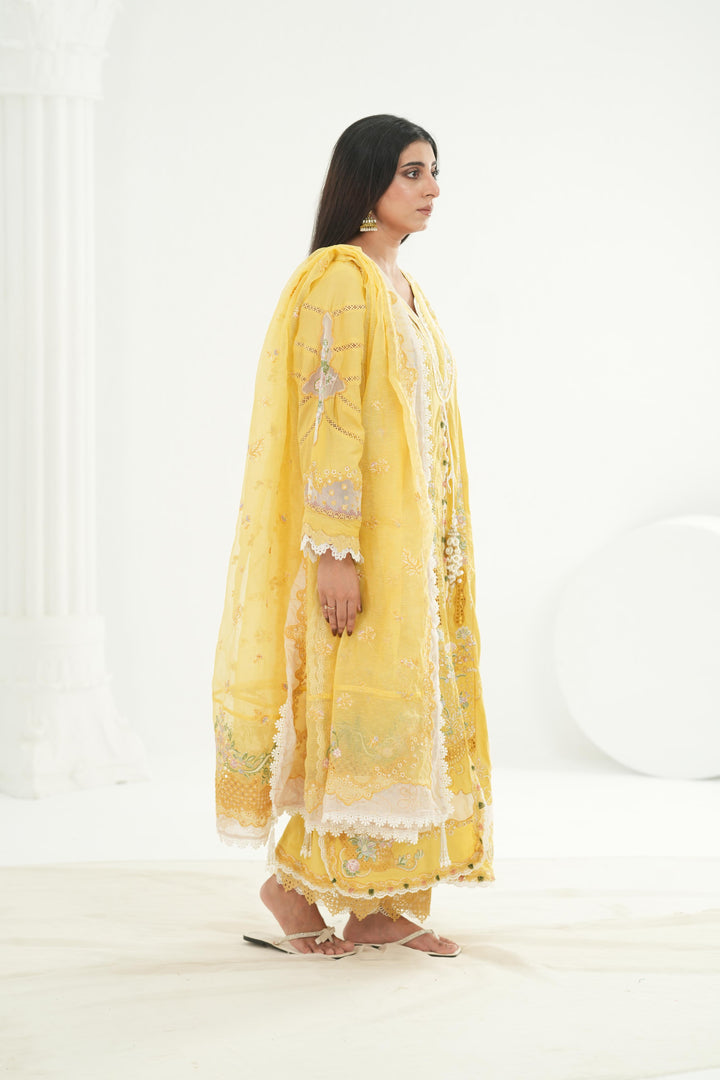 Zaria - Qalamkar Festive Lawn '26 Stitched