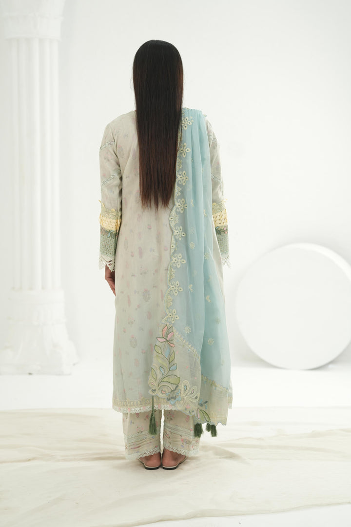 Sabel - Qalamkar Festive Lawn '26 Stitched