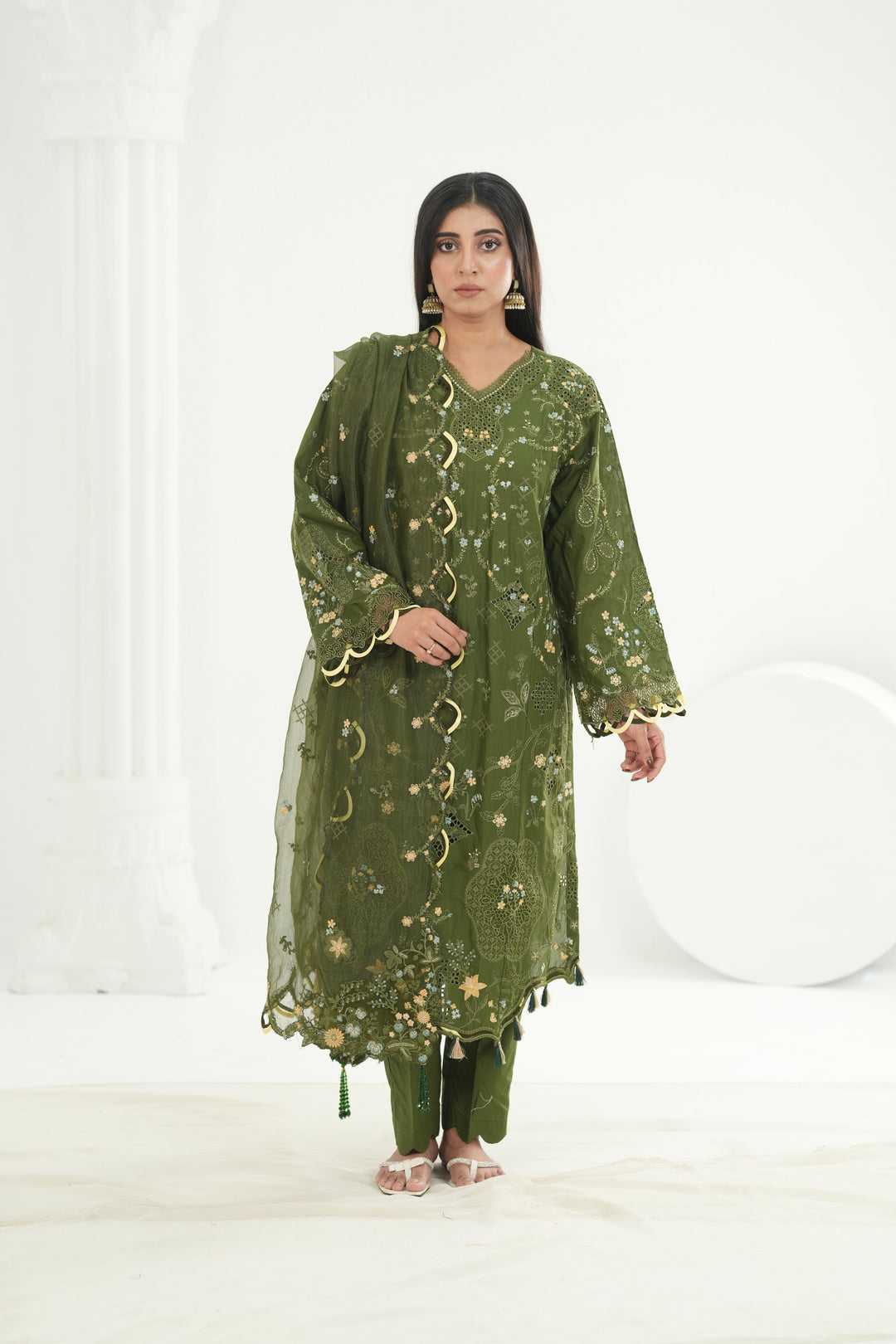Vesta - Qalamkar Festive Lawn '26 Stitched