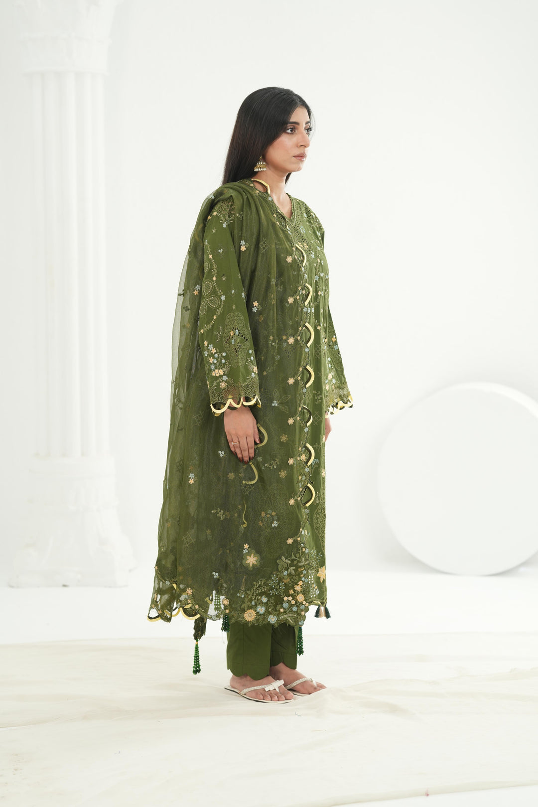 Vesta - Qalamkar Festive Lawn '26 Stitched