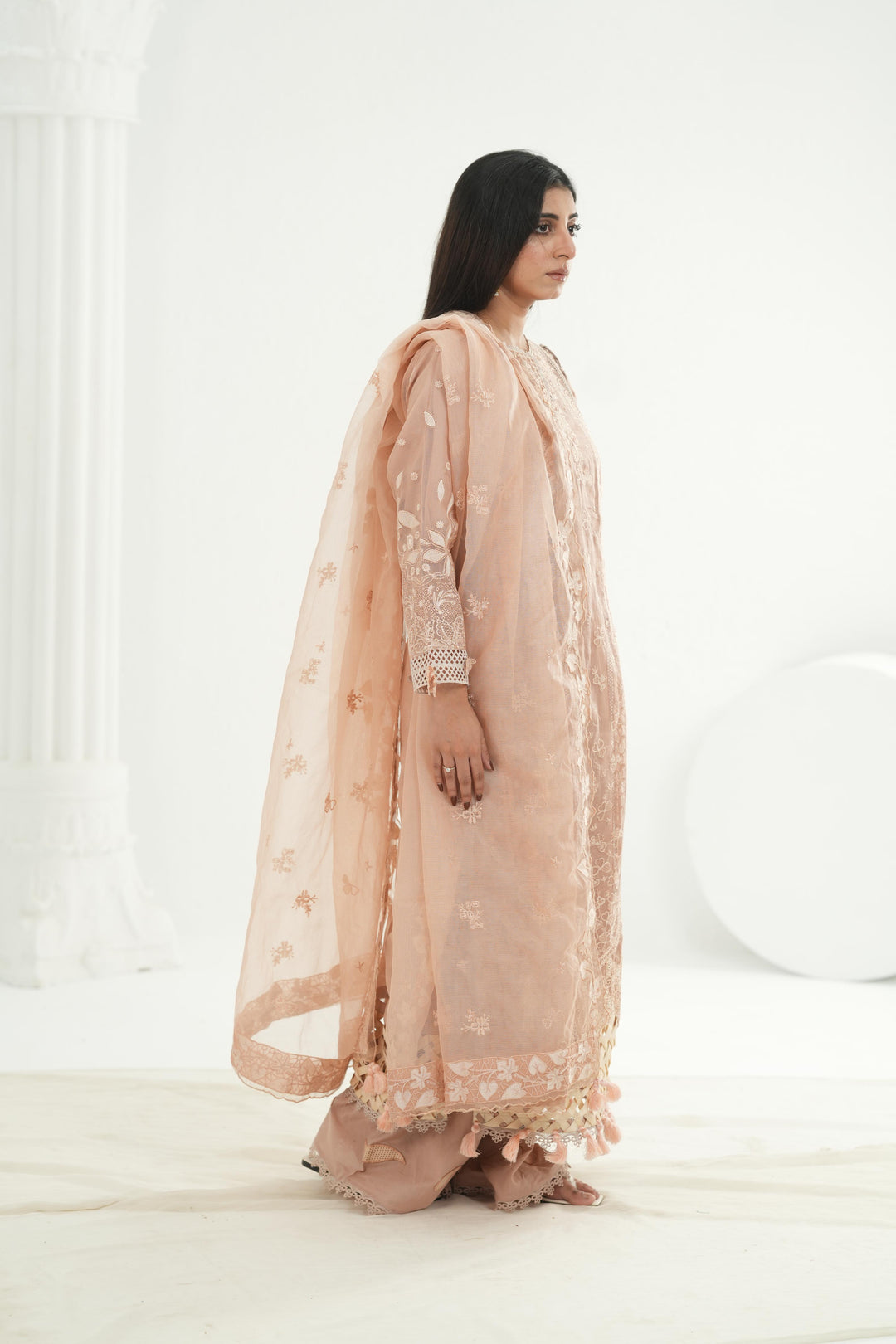 Jina - Qalamkar Festive Lawn '26 Stitched