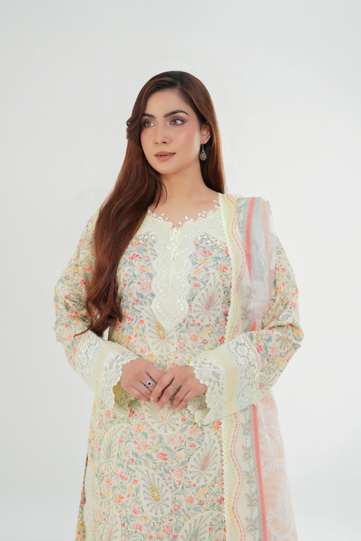 Zayra - Qalamkar QPrint Drop III Stitched
