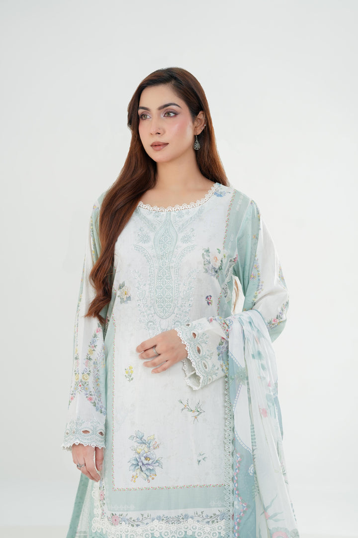 Rasha - Qalamkar QPrint Drop III Stitched