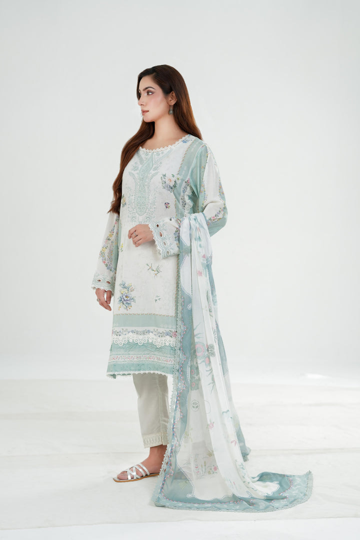 Rasha - Qalamkar QPrint Drop III Stitched