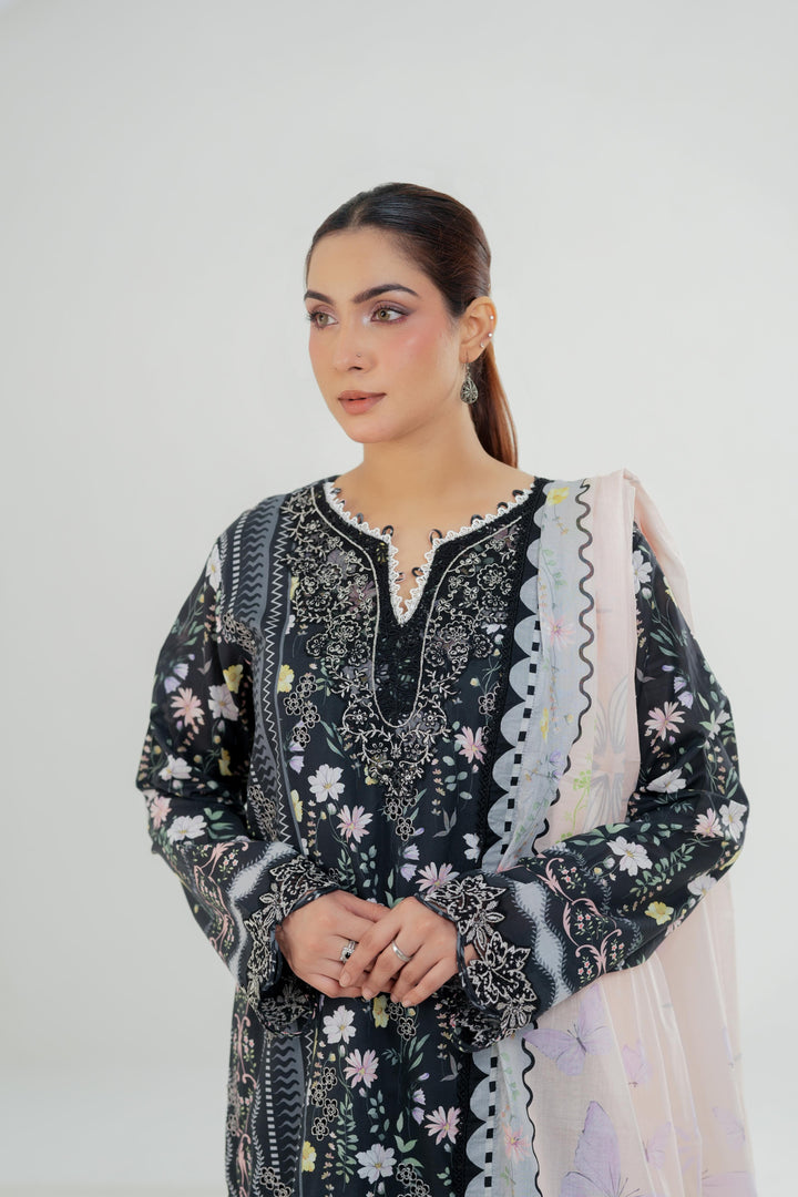 Amel - Qalamkar QPrint Drop III Stitched