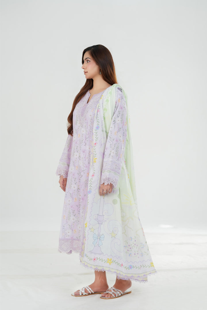 Elsie - Qalamkar QPrint Drop III Stitched