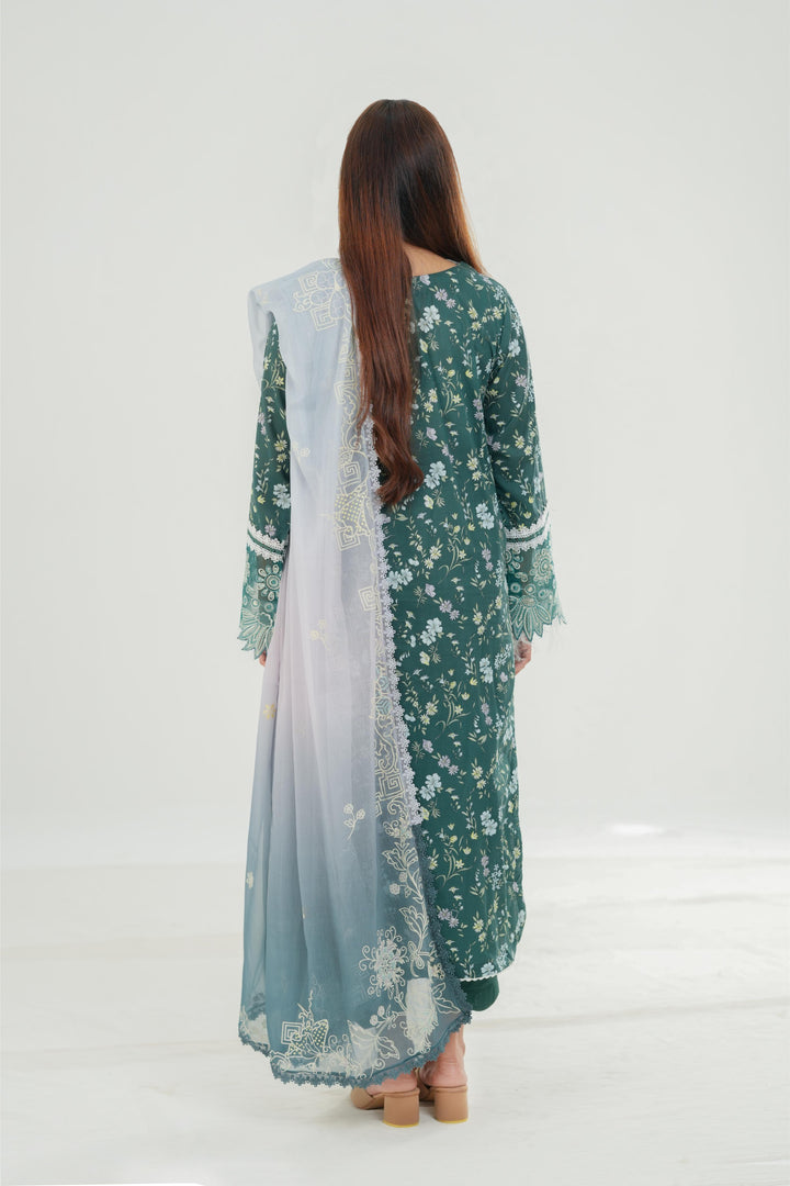 Diane - Qalamkar QPrint Drop III Stitched