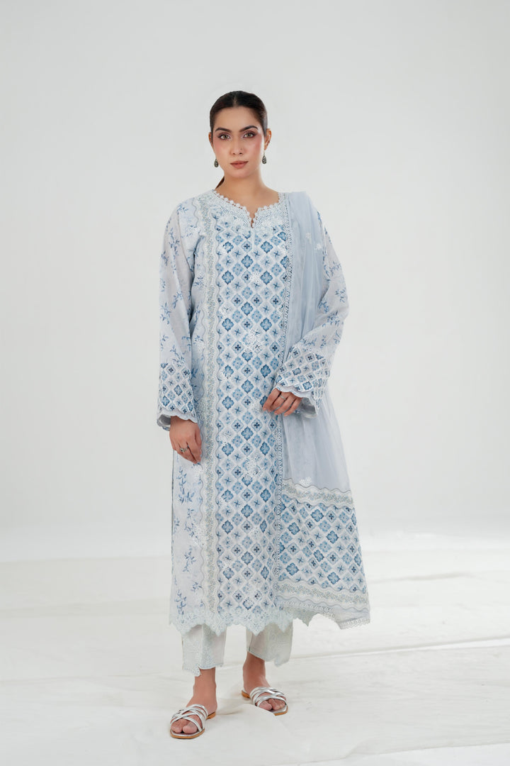 Aline - Qalamkar QPrint Drop III Stitched
