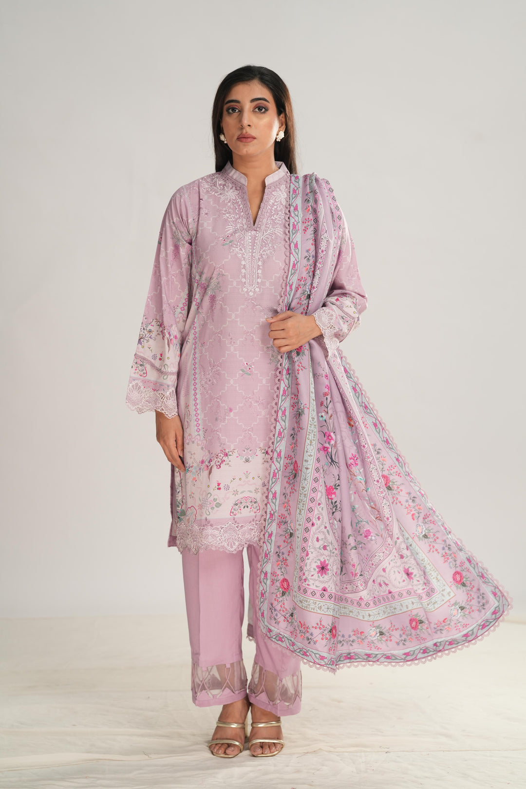 Elvira - Qprints by Qalamkar Stitched