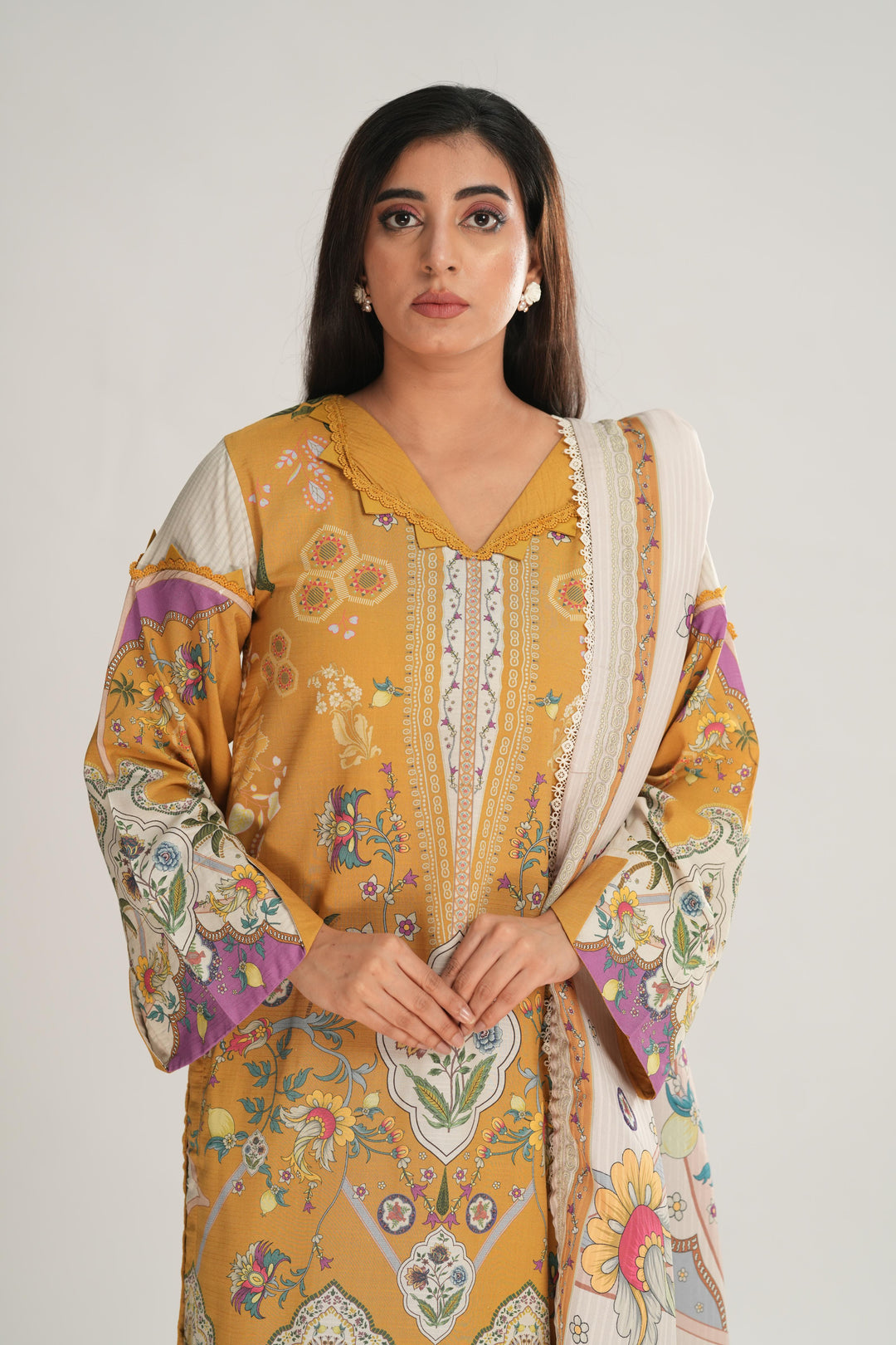 Celina - Qprints by Qalamkar Stitched