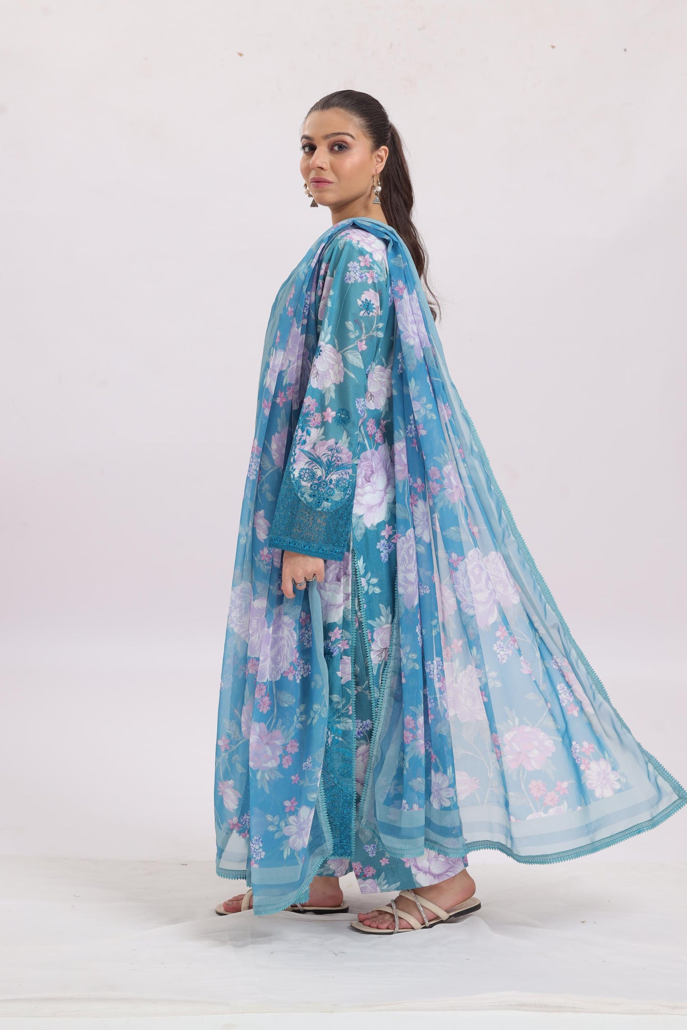 Rosella - Ayzel Printed Embroidered Stitched