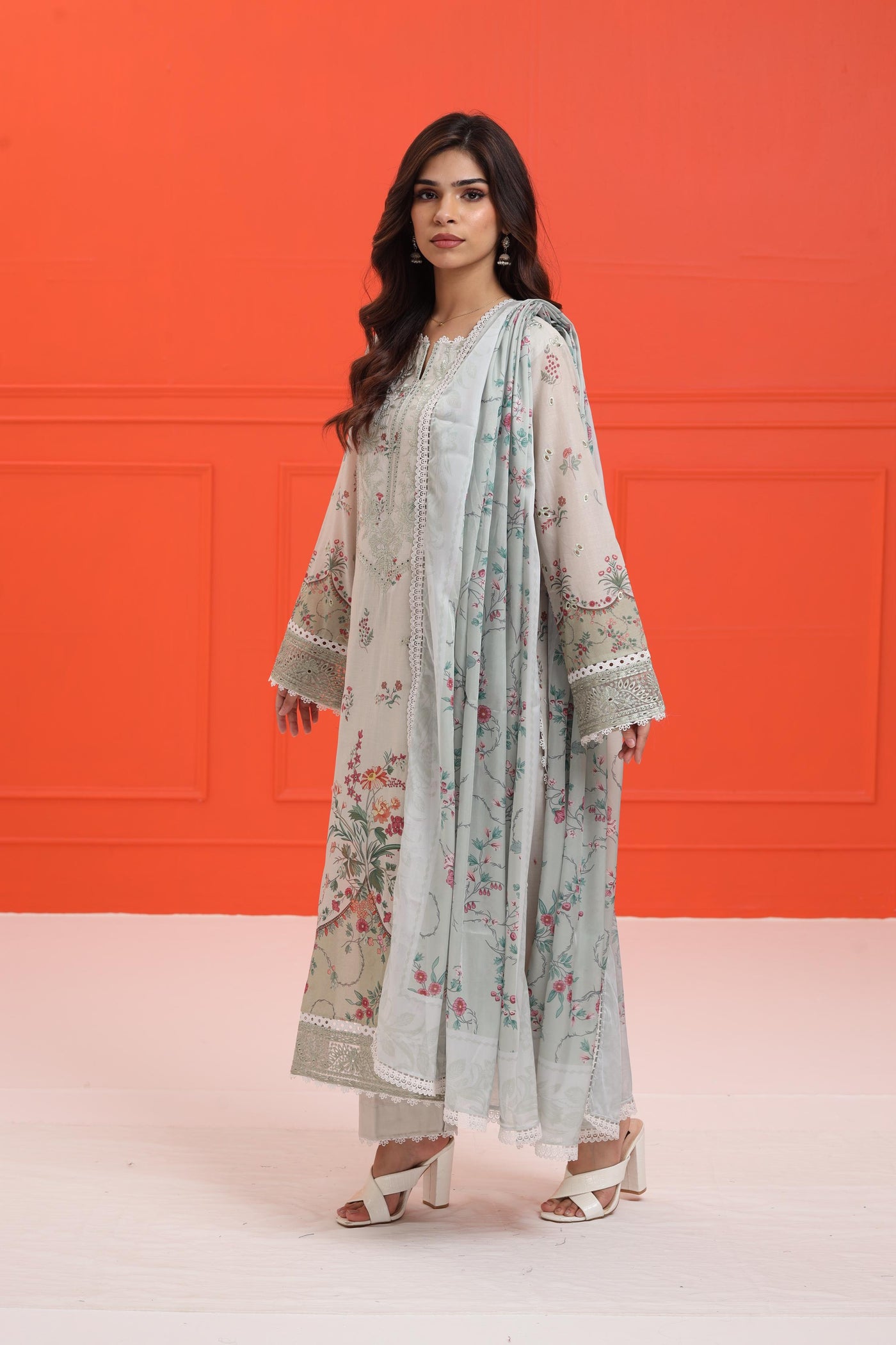 Rosheen A - Afrozeh Damask The Holiday Edit '25 Stitched