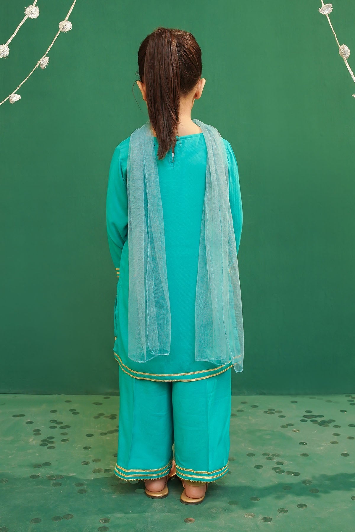 Rod Silk Sea Green Stitched Suit - Ochre