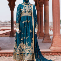 Chiffon Green Stitched Suit - J. Junaid Jamshed