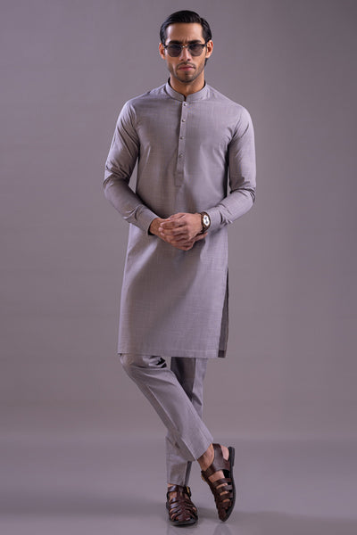 Cotton Grey Kurta Trouser - Cast & Crew