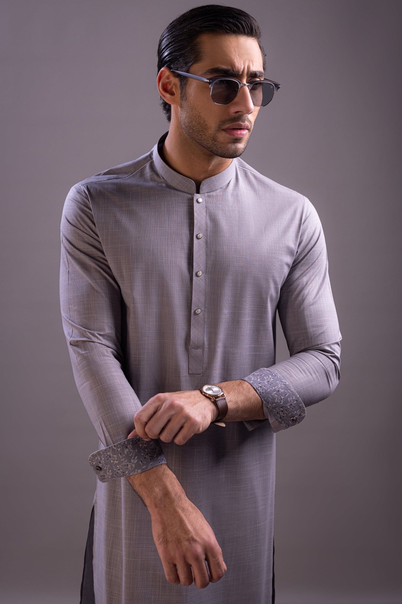 Cotton Grey Kurta Trouser - Cast & Crew