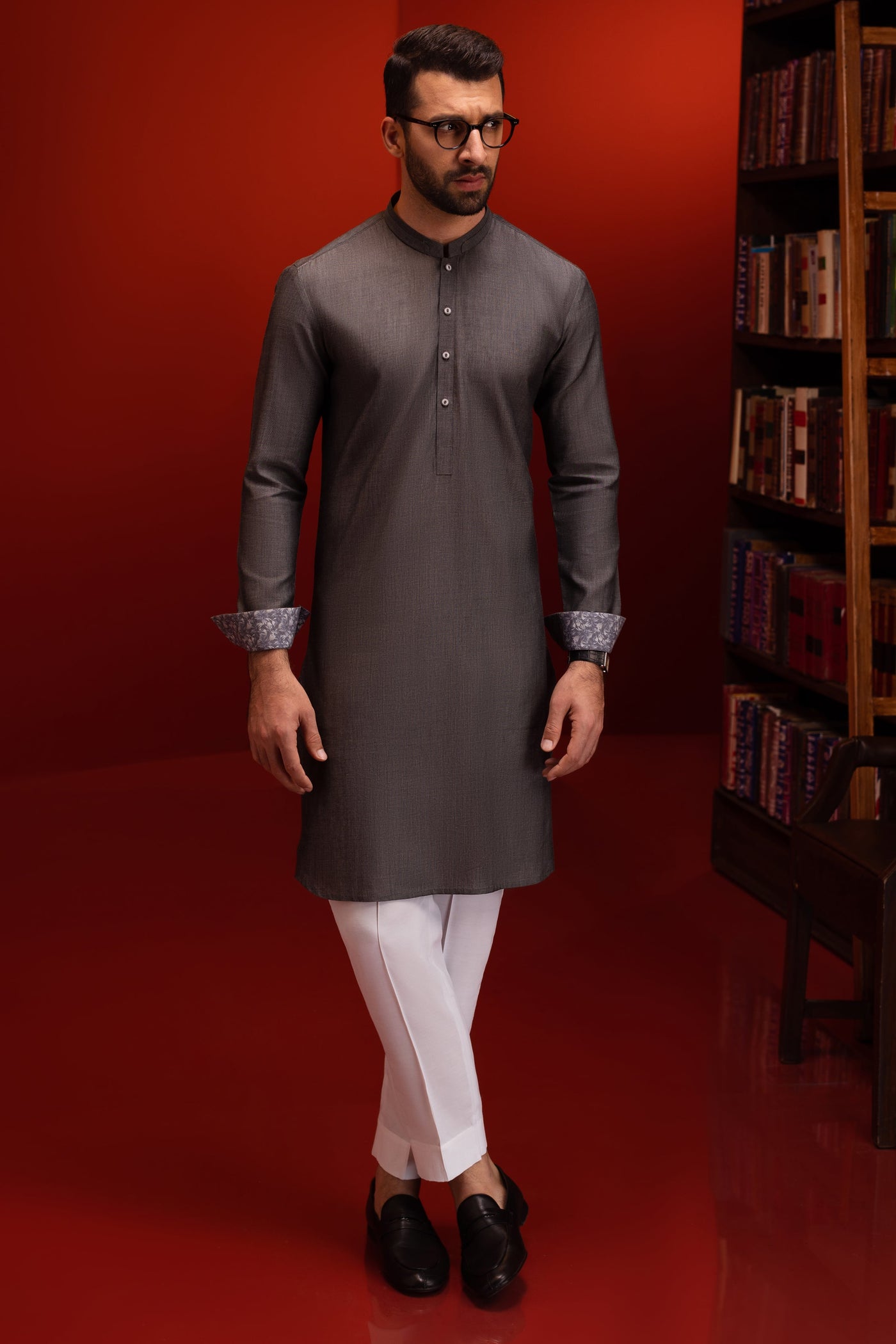 Cotton Grey Kurta Trouser - Cast & Crew