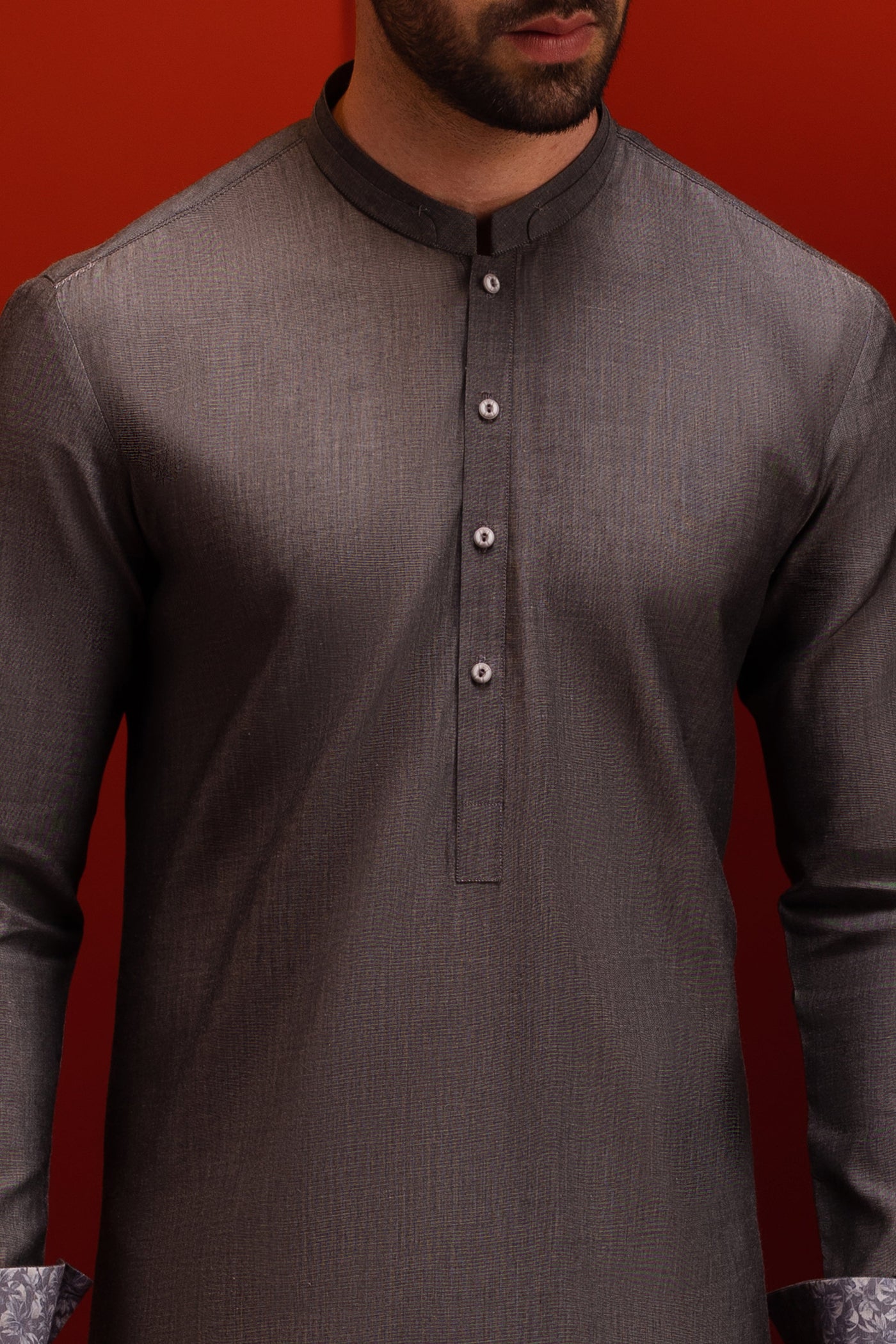 Cotton Grey Kurta Trouser - Cast & Crew