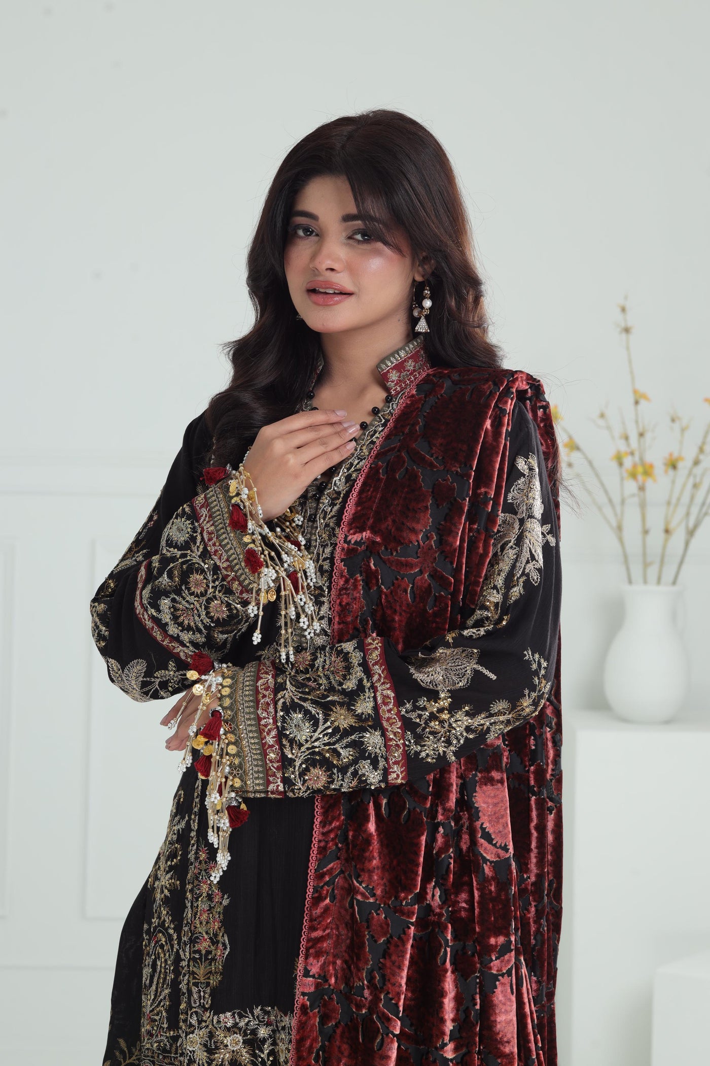 Design 1A - Sana Safinaz Winter Luxury Stitched Collection