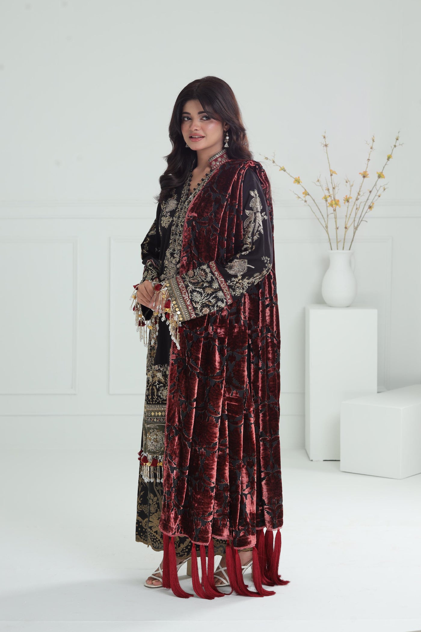 Design 1A - Sana Safinaz Winter Luxury Stitched Collection