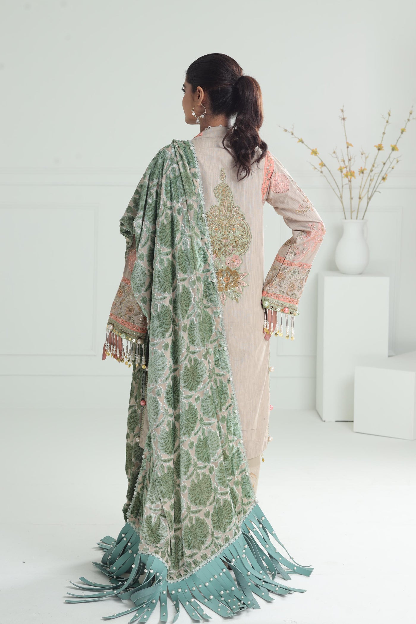 Design 1B - Sana Safinaz Winter Luxury Stitched Collection