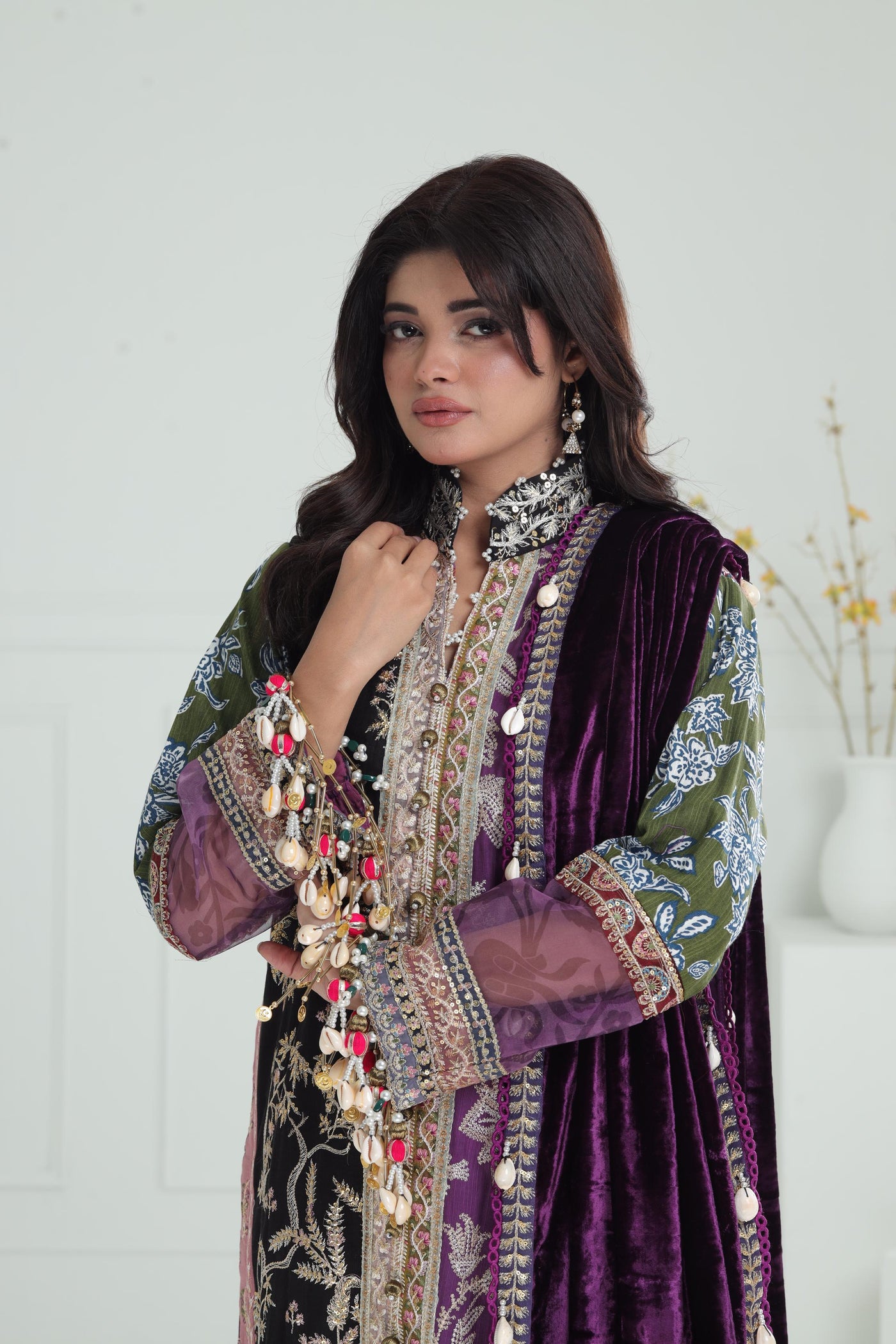 Design 6A - Sana Safinaz Winter Luxury Stitched Collection