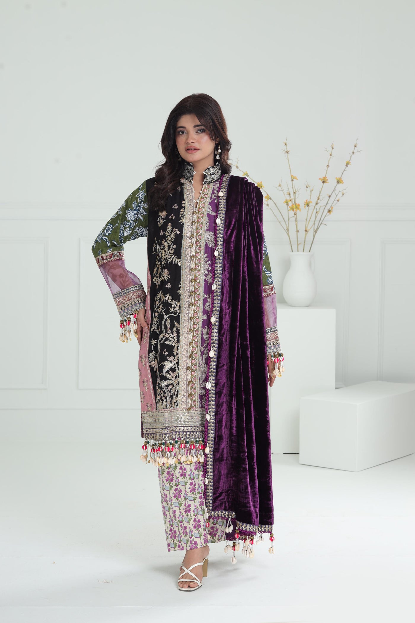 Design 6A - Sana Safinaz Winter Luxury Stitched Collection