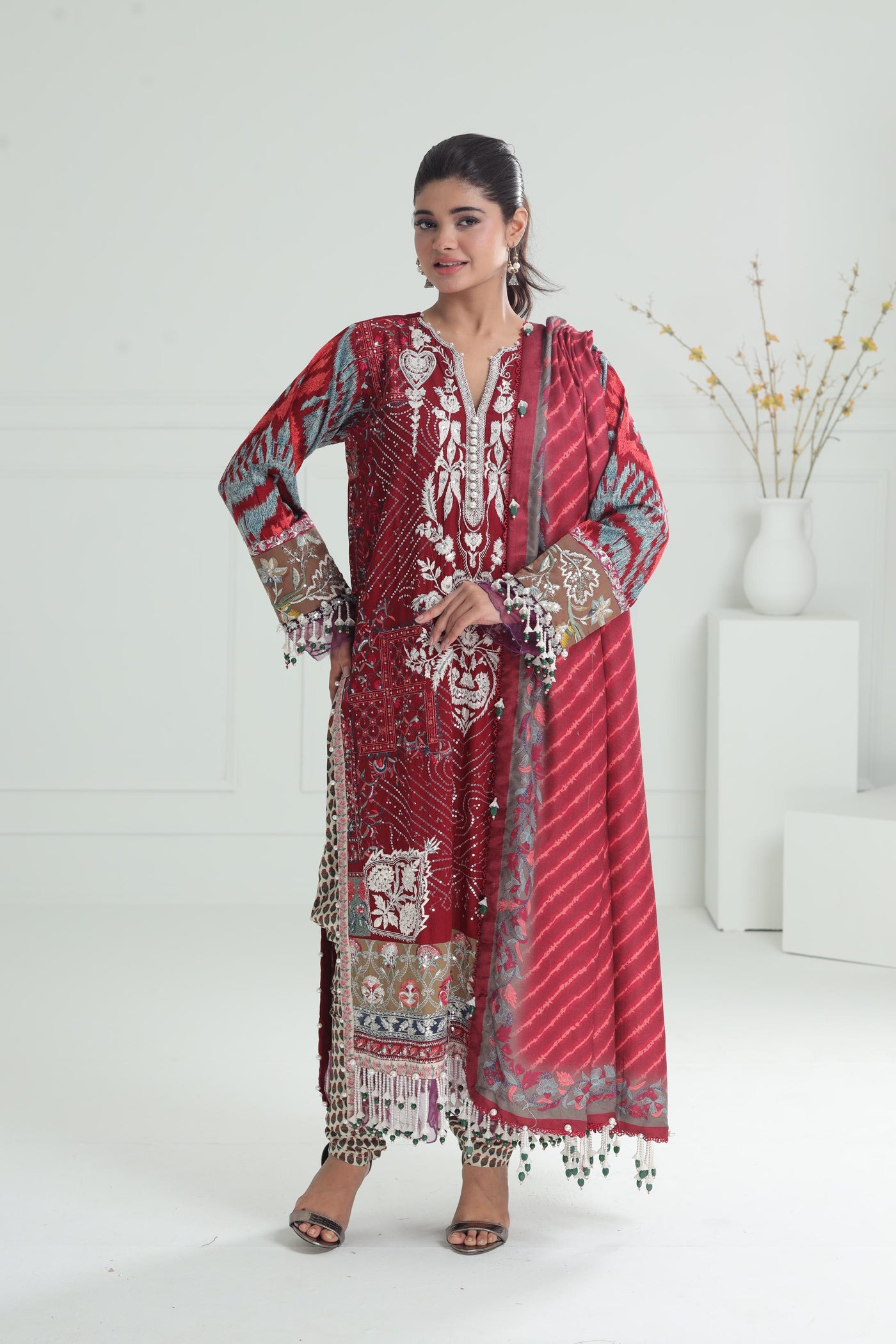 Design 7A - Sana Safinaz Winter Luxury Stitched Collection