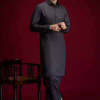 Blended Charcoal Shalwar Kameez - Cast & Crew