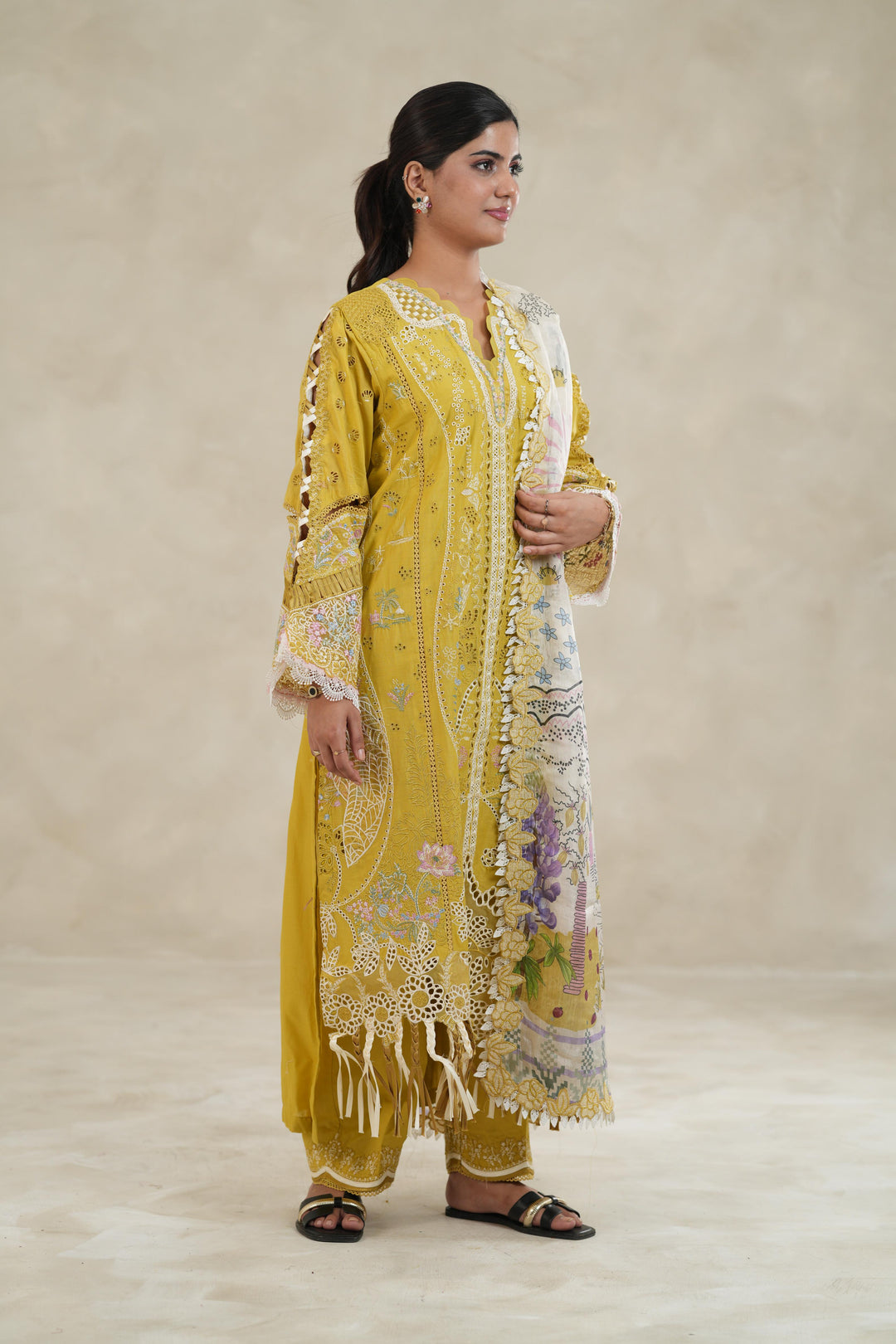 Hira - Qalamkar Sahil Luxury Stitched
