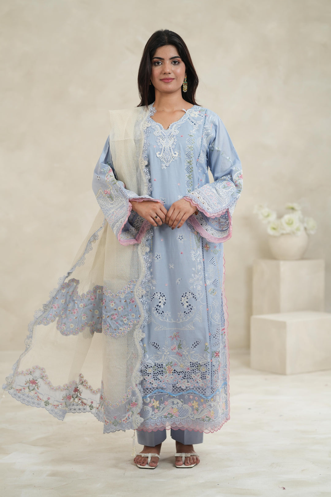 Zayna - Qalamkar Sahil Luxury Stitched