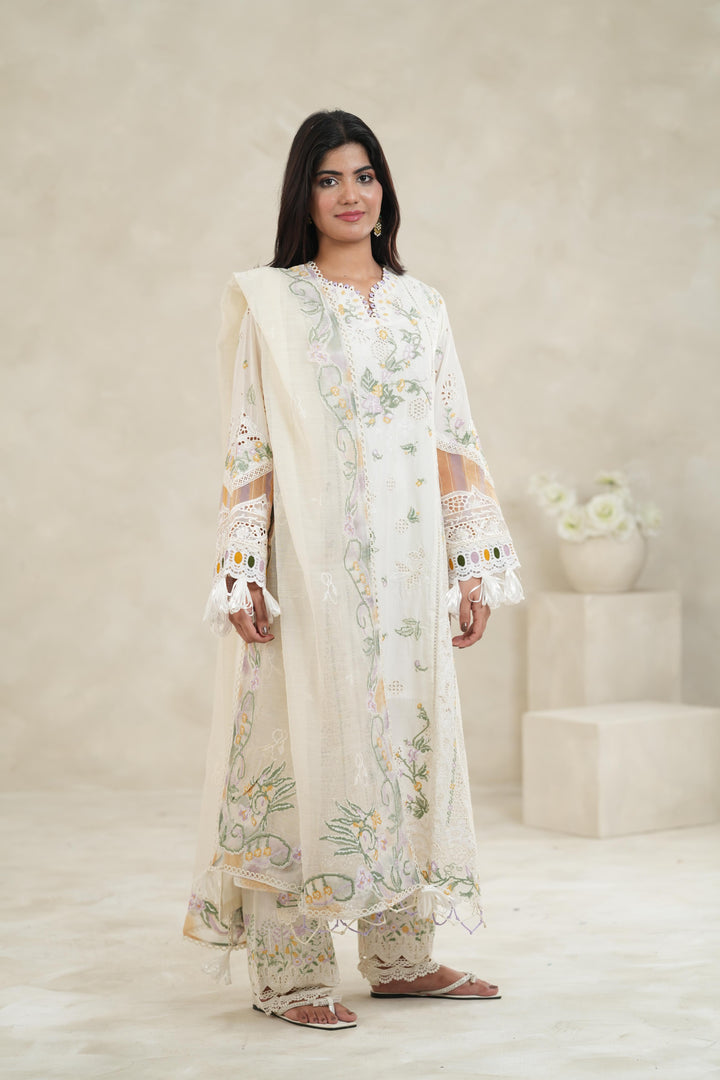 Ilara - Qalamkar Sahil Luxury Stitched
