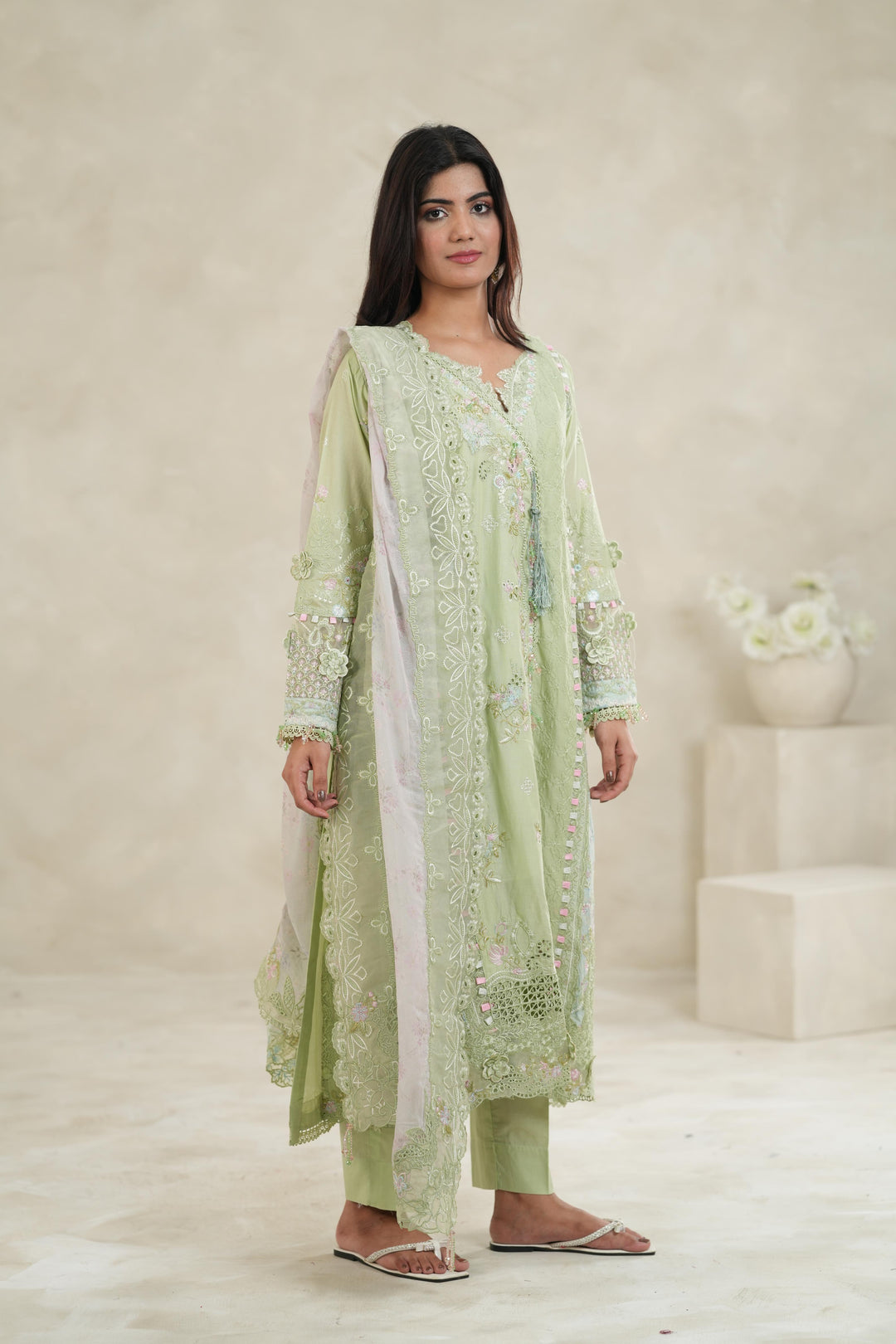 Jiya - Qalamkar Sahil Luxury Stitched