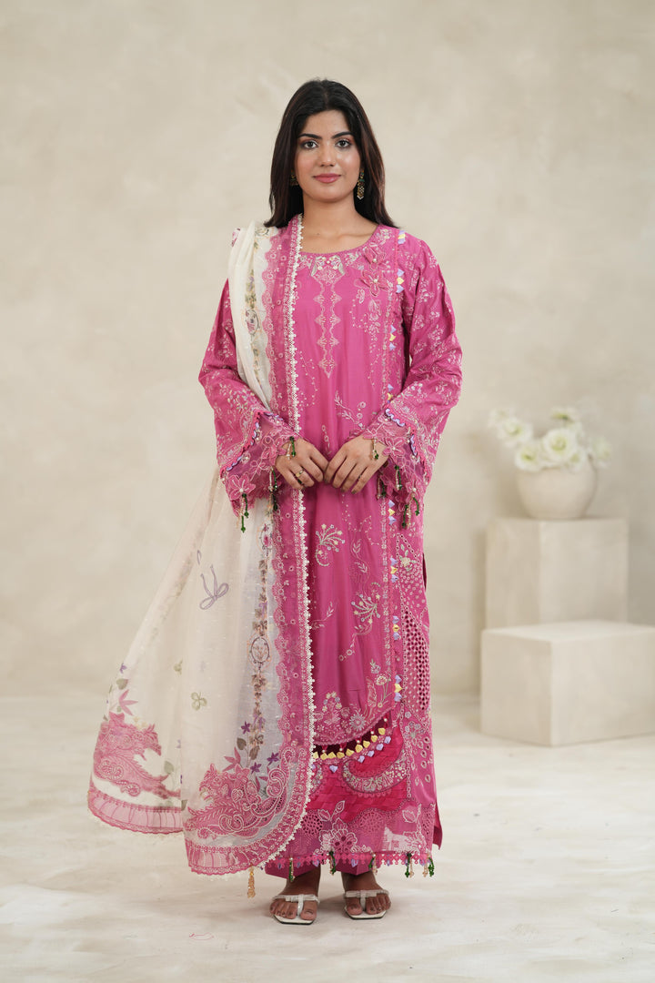 Tara - Qalamkar Sahil Luxury Stitched