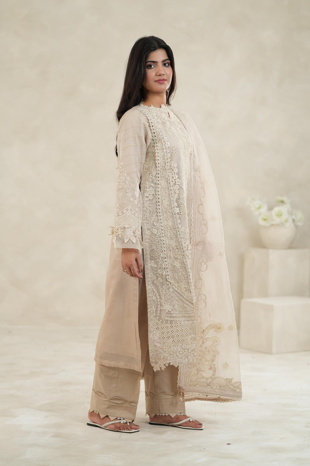 Nehan - Qalamkar Sahil Luxury Stitched