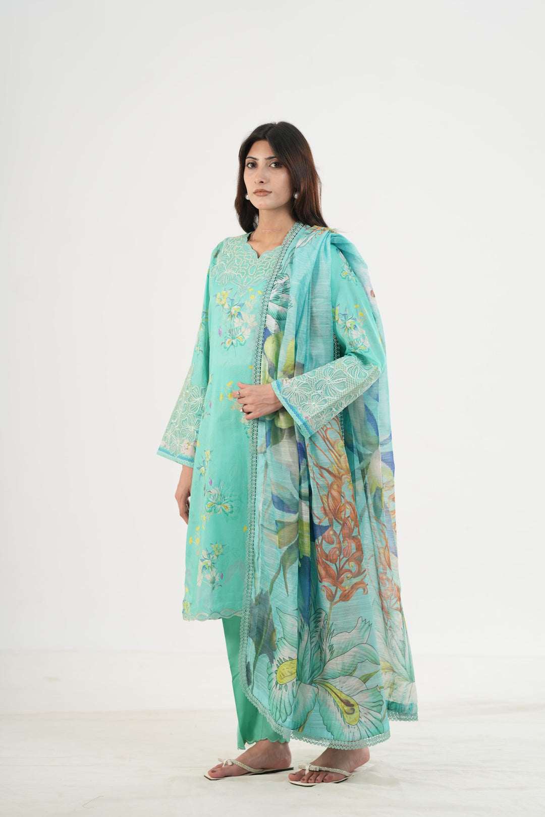 Sage - Rang Rasiya Life Style Stitched