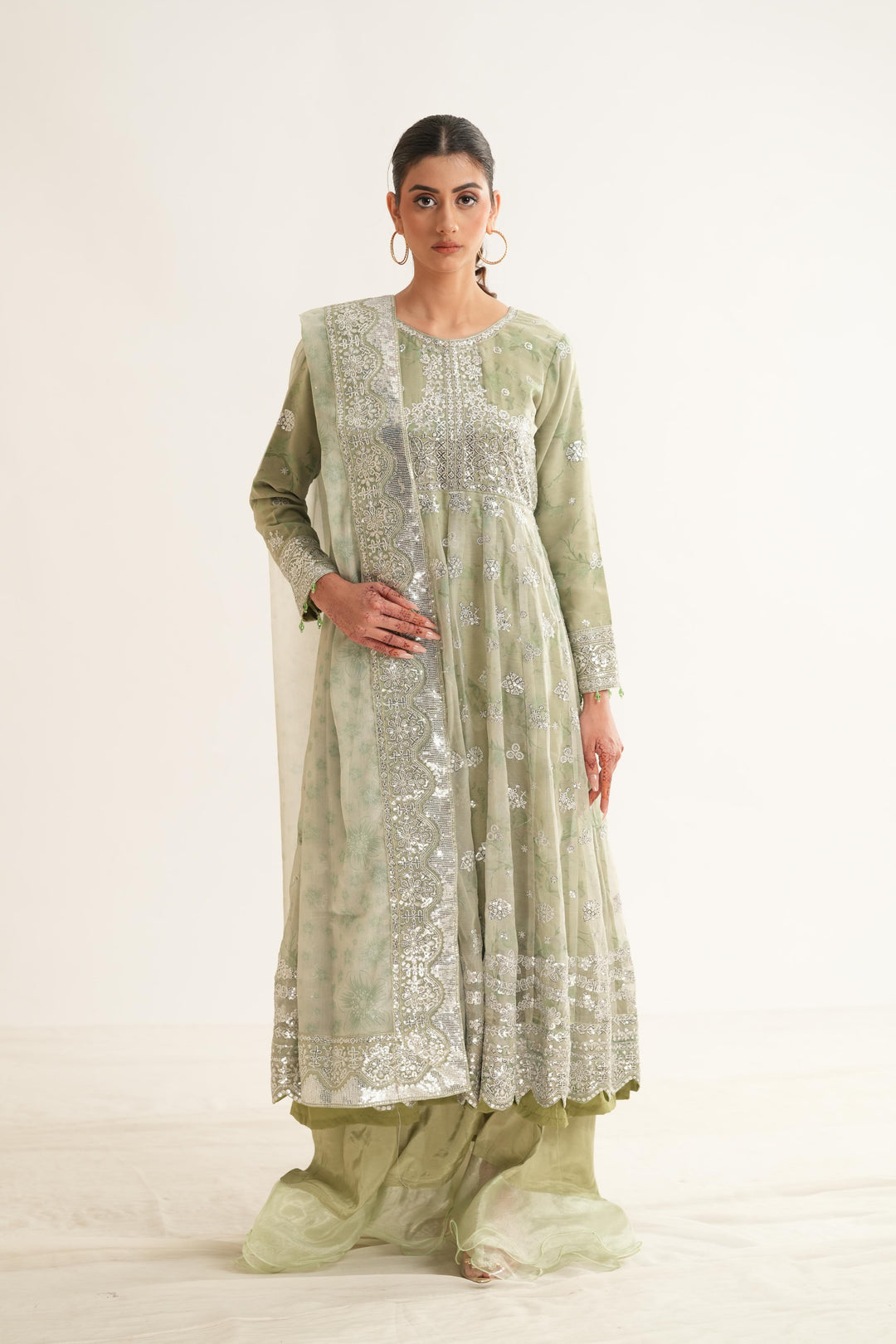 Sage Sparkle - Farasha Fiorella Formals Stitched