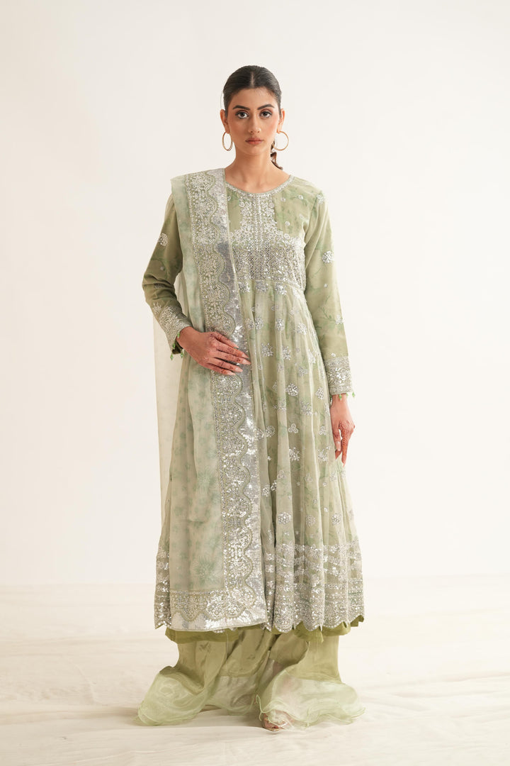 Sage Sparkle - Farasha Fiorella Formals Stitched