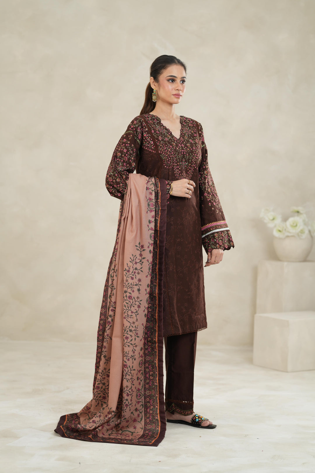 Sena - Hussain Rehar Jugnu Collection Stitched