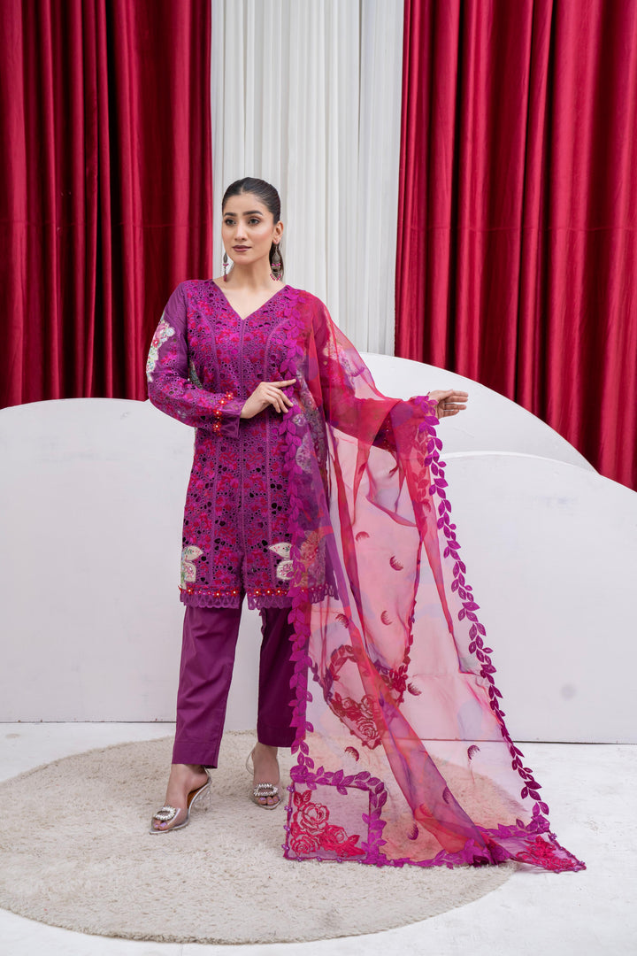 Serene - Afrozeh Luxury Lawn Stitched