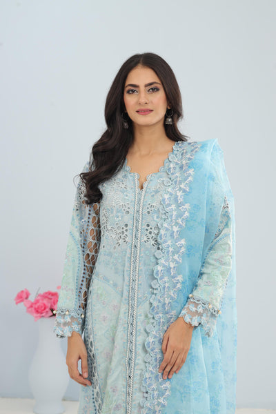 Serene Sapphire - Afrozeh The Painted Garden Collection