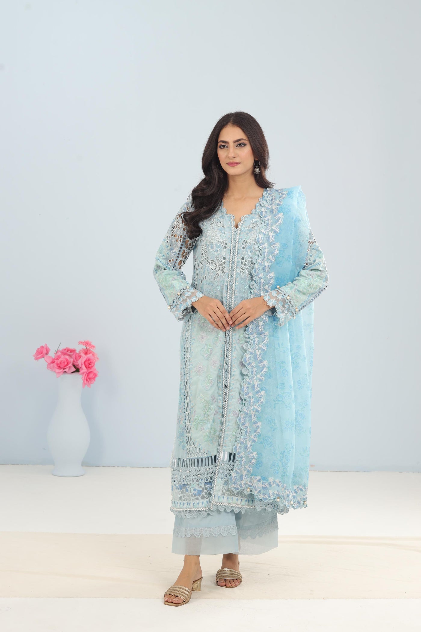 Serene Sapphire - Afrozeh The Painted Garden Collection